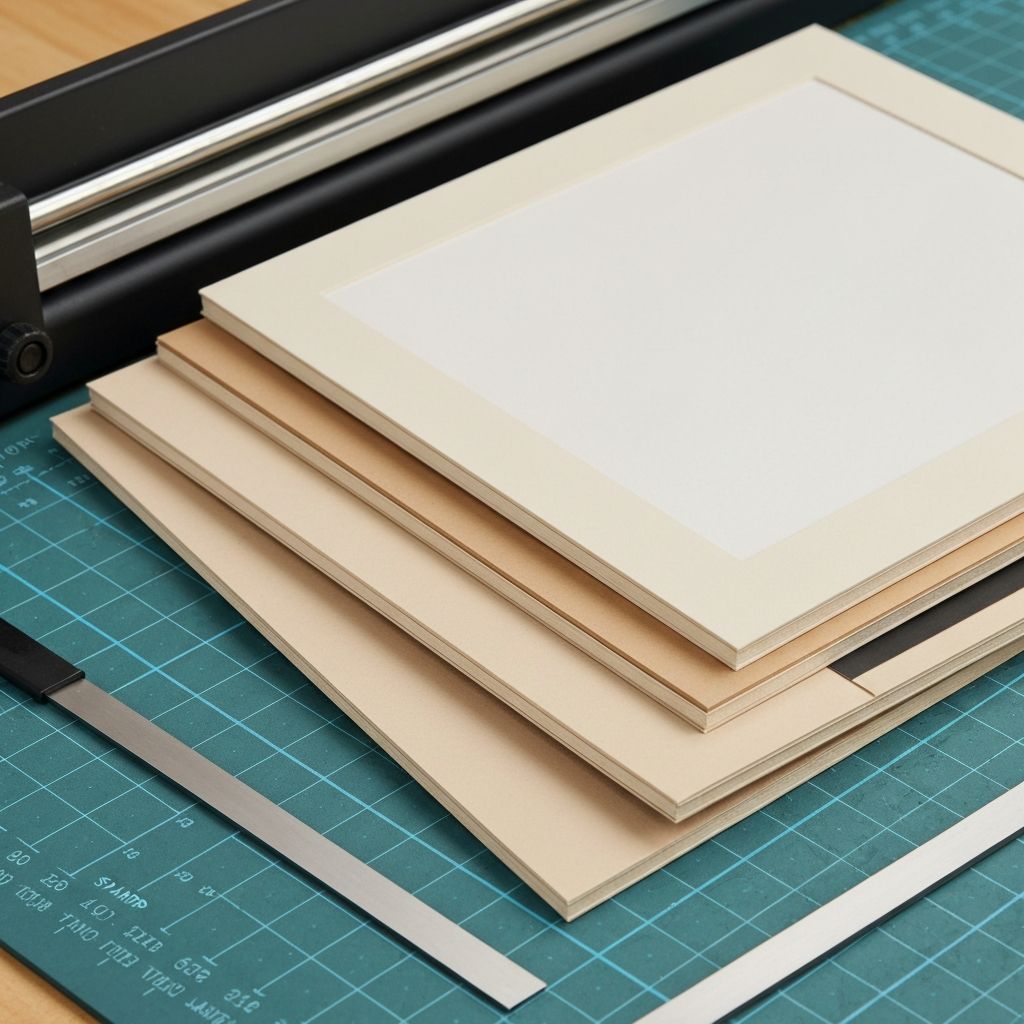 Präzisions-Passepartout-Schnitt und Schnittkanten-Finalisierung