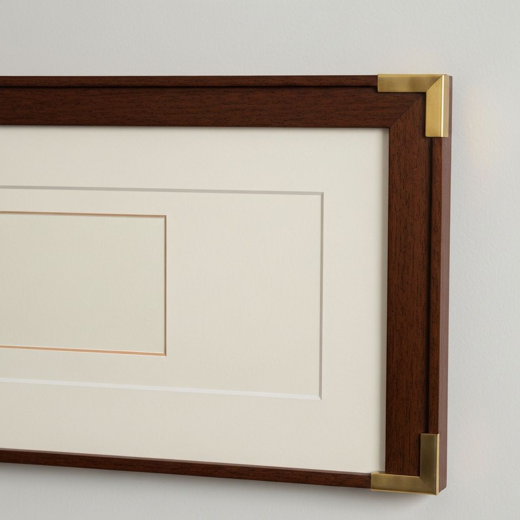 Rahmen mit perfekter Passform und Abstandsgestaltung zu Kunstwerk